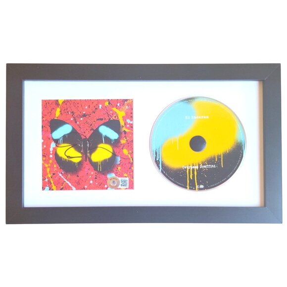 Ed Sheeran Autographed Overpass Graffiti CD Cover Framed Beckett Album Signed - Picture 1 of 7